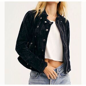 Free People jacket Dusk Till Dawn Velvet Jacket